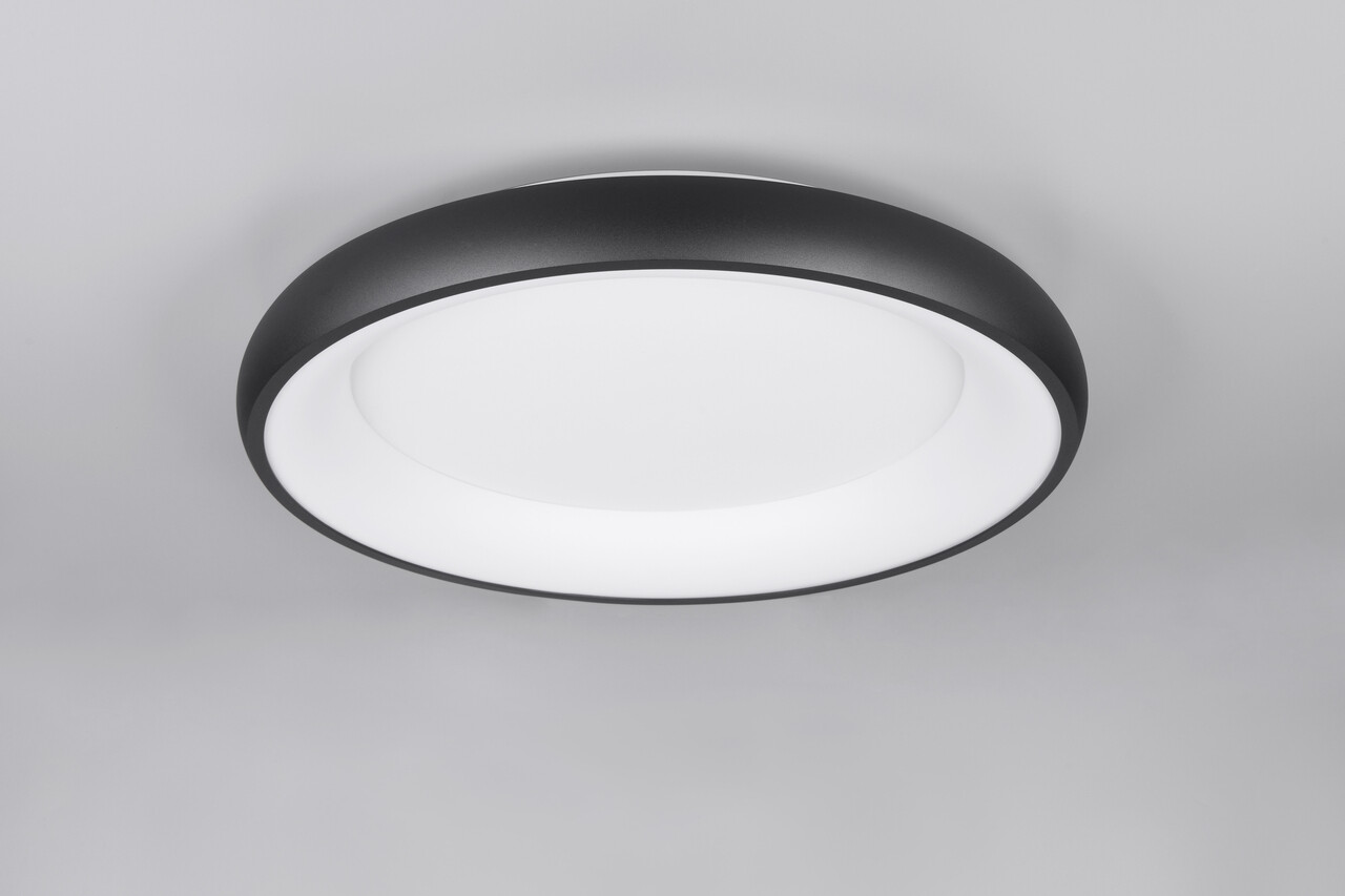 Plafoniera Cardona, TRIO, 62x10 cm, 38W, 1x SMD LED, metal, negru mat - imagine 4